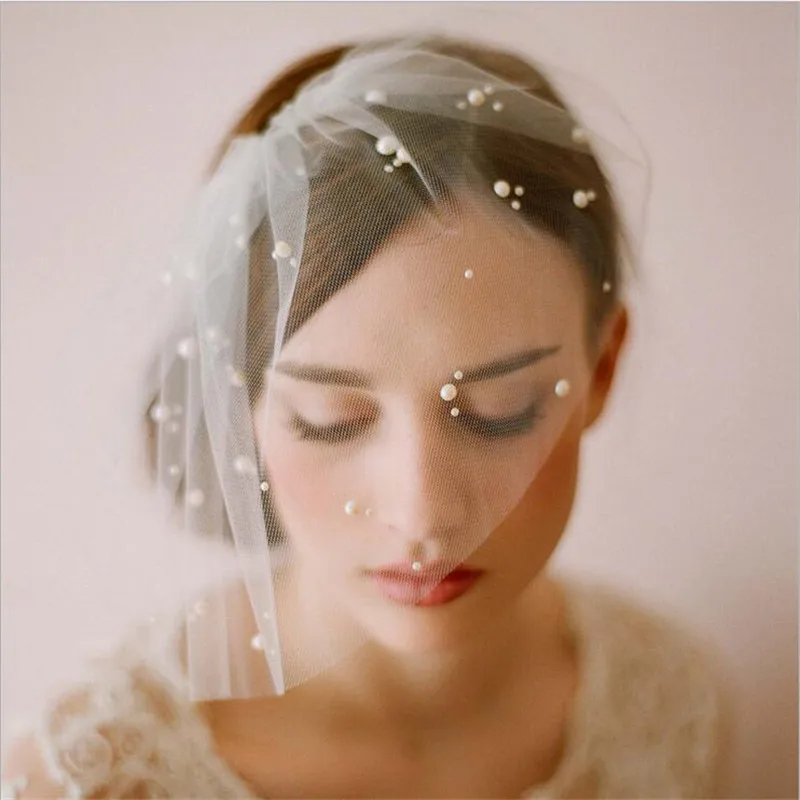 CC Jewelry Veil With Comb Brides Wedding Hair Accessories For Women Bridesmaids Handmade Party Bridal Fine Romantic Gifts V002