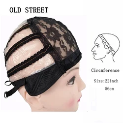 1pcs/lot Soft Comfort Wig Caps For Making Wigs Base In net Adjustable Weave Breathable Weaving Lace Net Cap with Straps