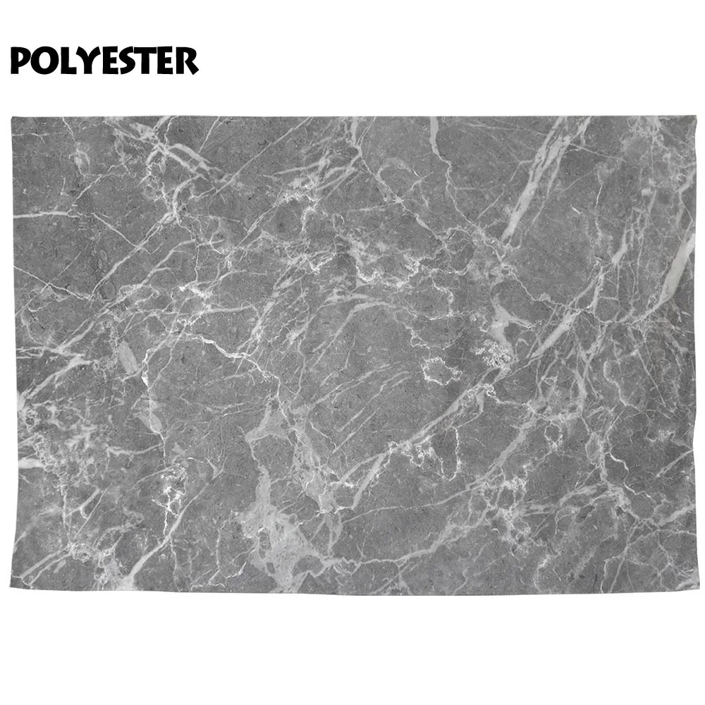 Allenjoy Latar Belakang untuk Foto Studio Abu-abu Tekstur Marmer Dekorasi Lantai Fotografi Latar Belakang Photobooth Kain Kustom Baru