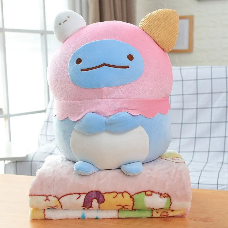 45 centimetri di Animazione Giapponese Sumikko Gurashi Peluche Angolo Bio Cuscino Coperta Morbida Animale Del Fumetto Bambola Del Capretto Di