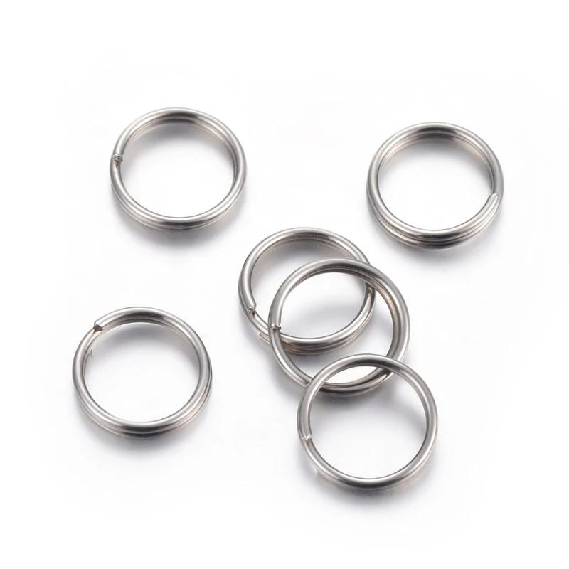 500pcs 304 Stainless Steel Split Rings for Jewelry Making DIY Bracelets Necklaces Handmade Crafts Supplies Connector F60