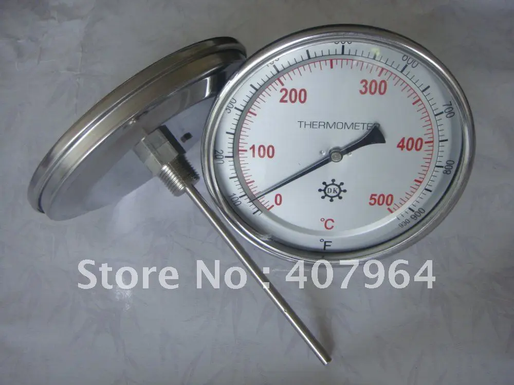 

Back Connection bimetal thermometer with dial 5" SS304 Case ,