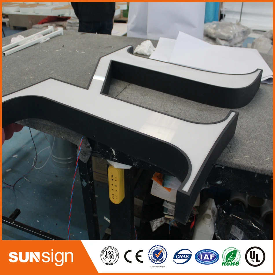 Frontlit LED Acrylic thư ký cho resturant