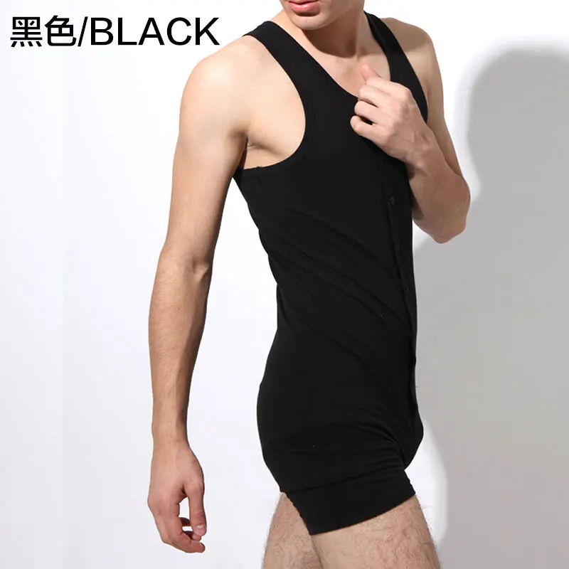 Sexy Undershirt Men bodysuit body cotton lycar Man jumpsuit wresting Suit Undershirts tight shaper boy exotic club jumpsuit