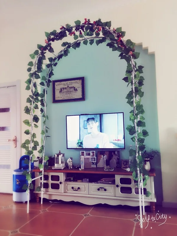 

Wedding Decoration Metal Arch.White/Green Height 240CM,Arches Flower.Garden Supplies,Outdoor Flower Plant climbing