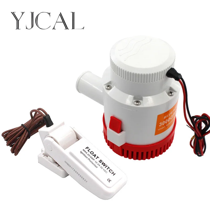 

Submersible Electric Water Pump 3000GPH DC 12V 24V Bilge Pump And Level Controller Float Switch Combination For Boats