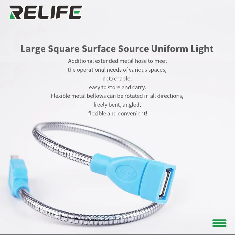 RELIFE RL-805 USB صغير LED الضوء الأبيض 360 درجة دوران مصباح لأجهزة الكمبيوتر المحمول أداة إصلاح الهاتف