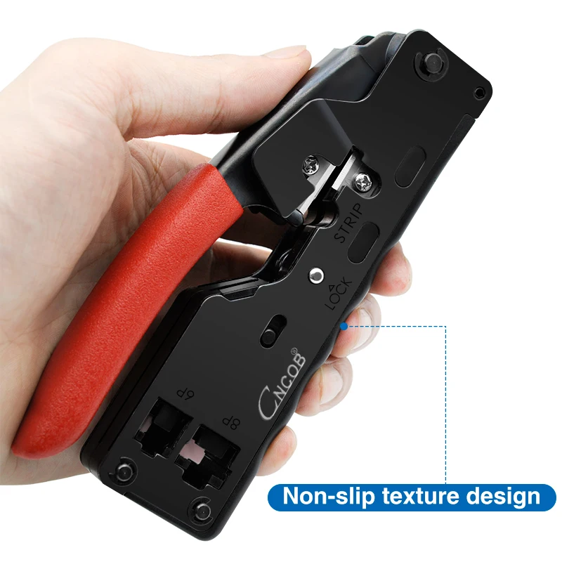 CNCOB Cable Crimper 8P8C/RJ45 6P6C/RJ12 6P4C/RJ11 Network cable / telephone line connector Crimping pliers Stripping / trimming