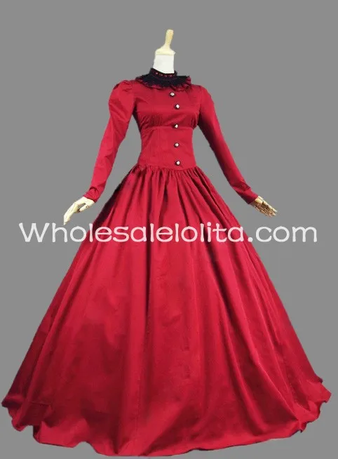 19th-Century Victorian Dress Masquerade Ball Dress Theatre Costume