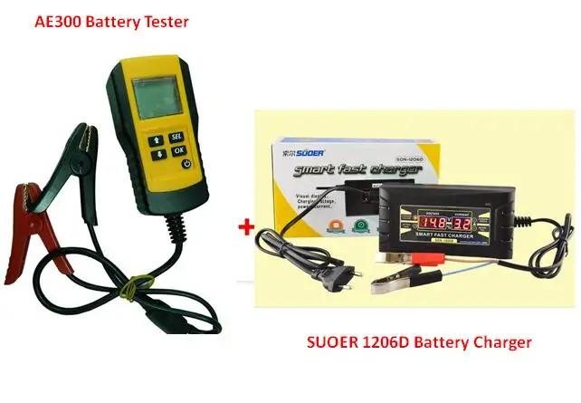 Full Automatic Car Battery Charger 110V to 220V 6A 12V Intelligent Fast Power Charging AE300 battery tester analyzer tester