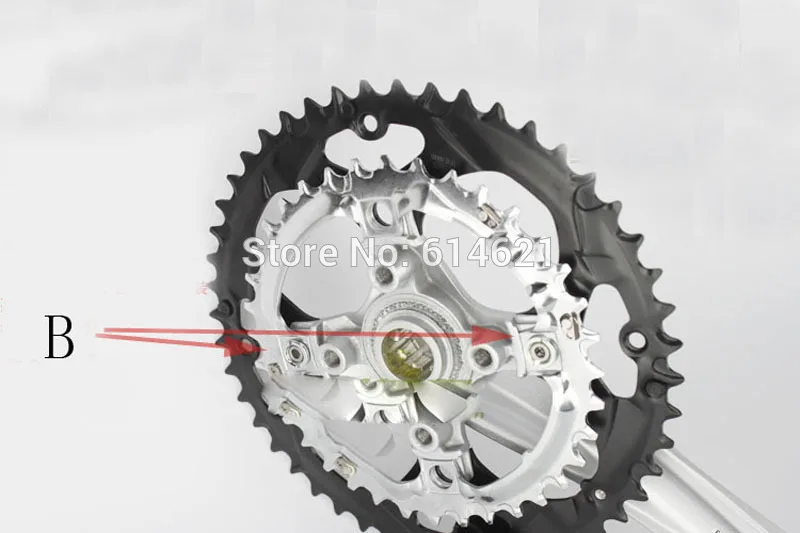 5pc MTB mountain bike folding bike refitting carbon fiber crankset monoblock screw crank chain wheel fix disc bolt nut chainring