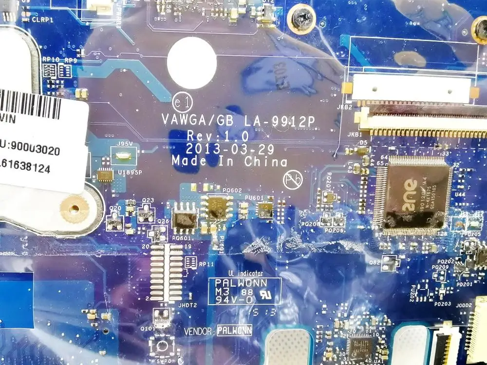 LA-9912P لينوفو G505 اللوحة الأم للكمبيوتر المحمول G505 مع وحدة المعالجة المركزية E1-2100 VAWGA GB 100% تم اختبارها بشكل جيد