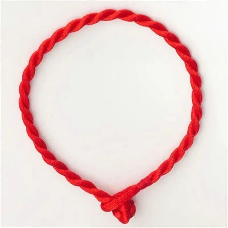 QianBei 2024 Fashion Red Thread String Lucky Handmade Rope Bracelet Women Men Jewelry Lover Gifts