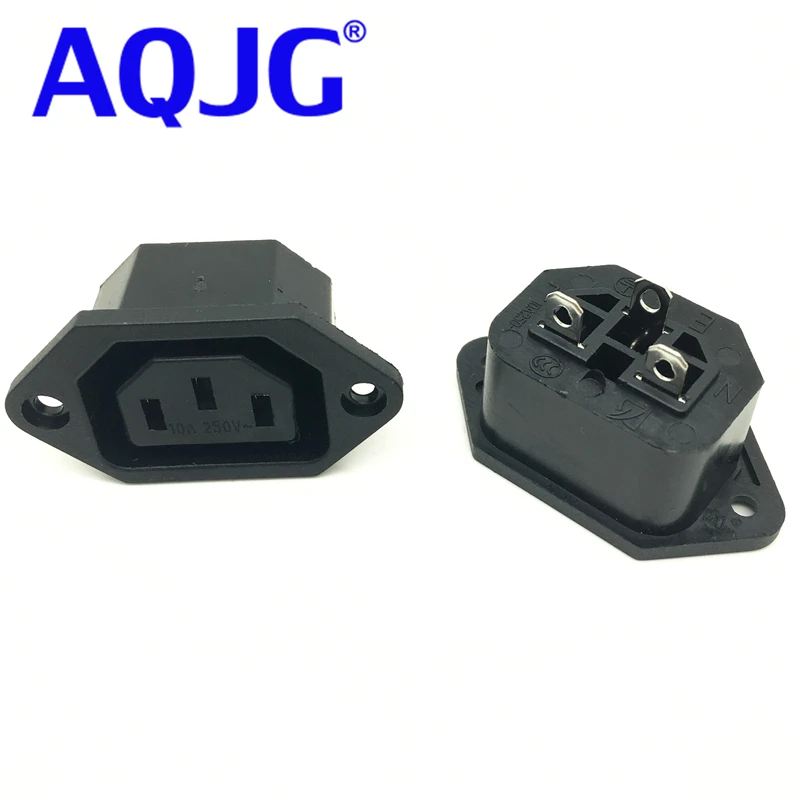 

10pcs IEC 320 C13 female industrial power connector socket for PDU Socket Plug Mains Power Connector Power Supply Output Outlet