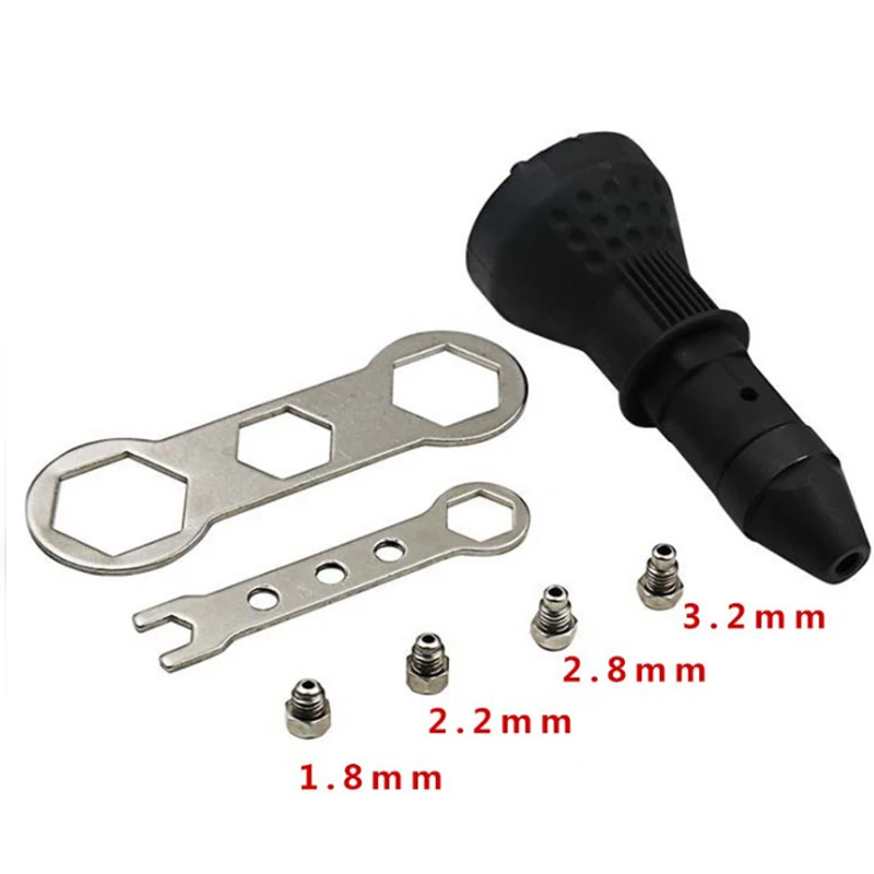 Điện Đinh Tán Súng Kéo Adapter Điện Kéo Đinh Tán Chuyển Đổi Adapter Điện Đinh Tán Hạt Súng Tán Đinh Khoan, Bộ Chuyển Đổi Hạt Dụng Cụ