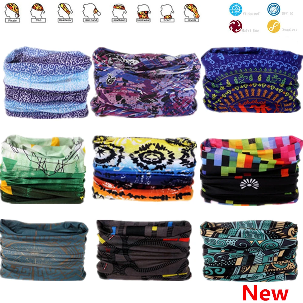 

New Pattern hijab Bandana Scarf With Seamless Neck Tubular Shape Standard Tube Face Mask Bicycle Head Ski Headwear