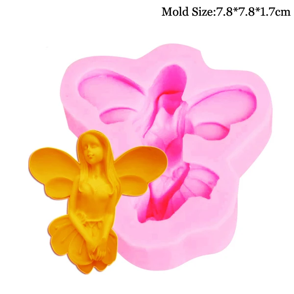 29 differs Angel Baby& Girl UV Resin Silicone Mold Fondant Chocolate Candy Gumpaste Lollipop Crystal Epoxy Soft Clay Bake T C341