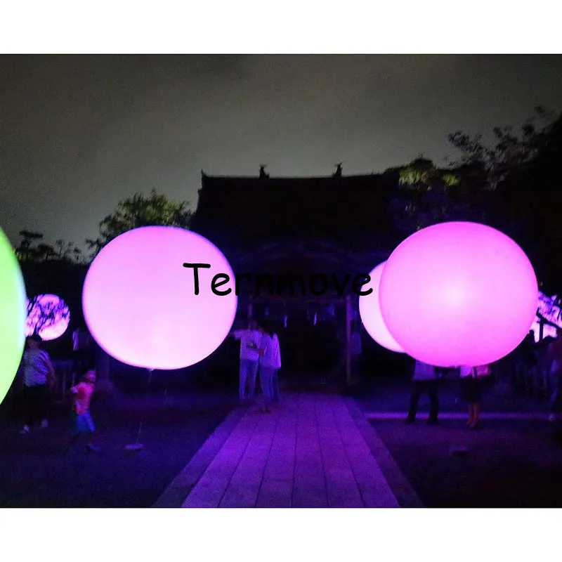 PVC opblaasbare LED-verlichting ballon afstandsbediening kerst decor gooi bal voor concertfeest strandwaterspel