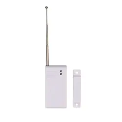 433 MHz 2262 código inalámbrico de la puerta de la ventana Sensor de contacto magnético de la puerta de madera Detector de Alarma para hogar GSM inalámbrico de alarma