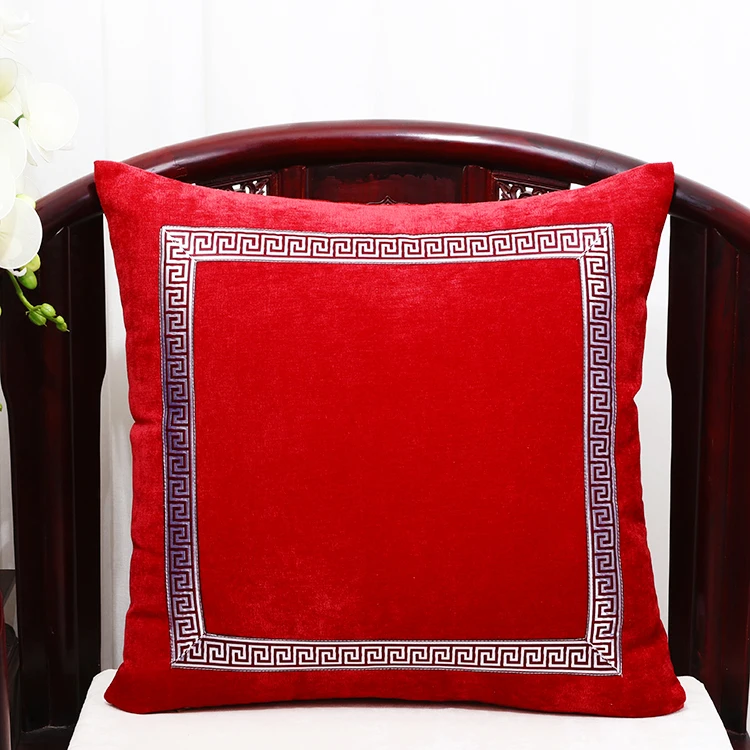 Custom Patchwork Lace Sofa Cushions, Velvet Lumbar Pillow, Chair Back Cushion, 45x45cm, 50x50cm, 60x60cm