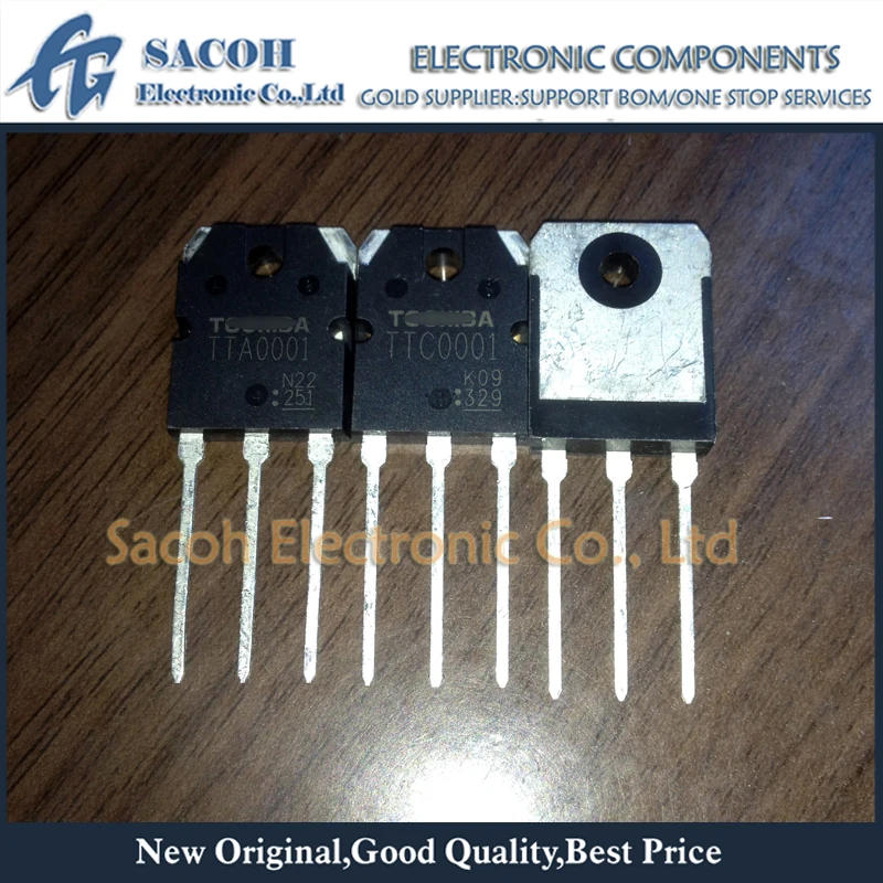 

New Original 1Pairs(2Pcs)/Lot TTA0001 + TTC0001 TO-3P 40A 1200V PNP + NPN Power Amplifier Transistor