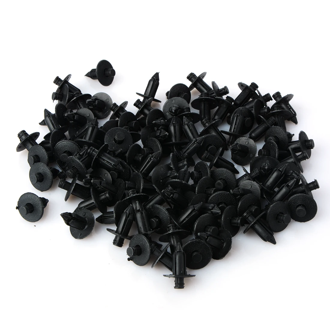 100Pcs 8mm Hole Car Fastener Plastic Rivet Bike Fairing Trim Clips For Honda Yamaha Suzuki Kawasaki Auto Fastener Car Styling