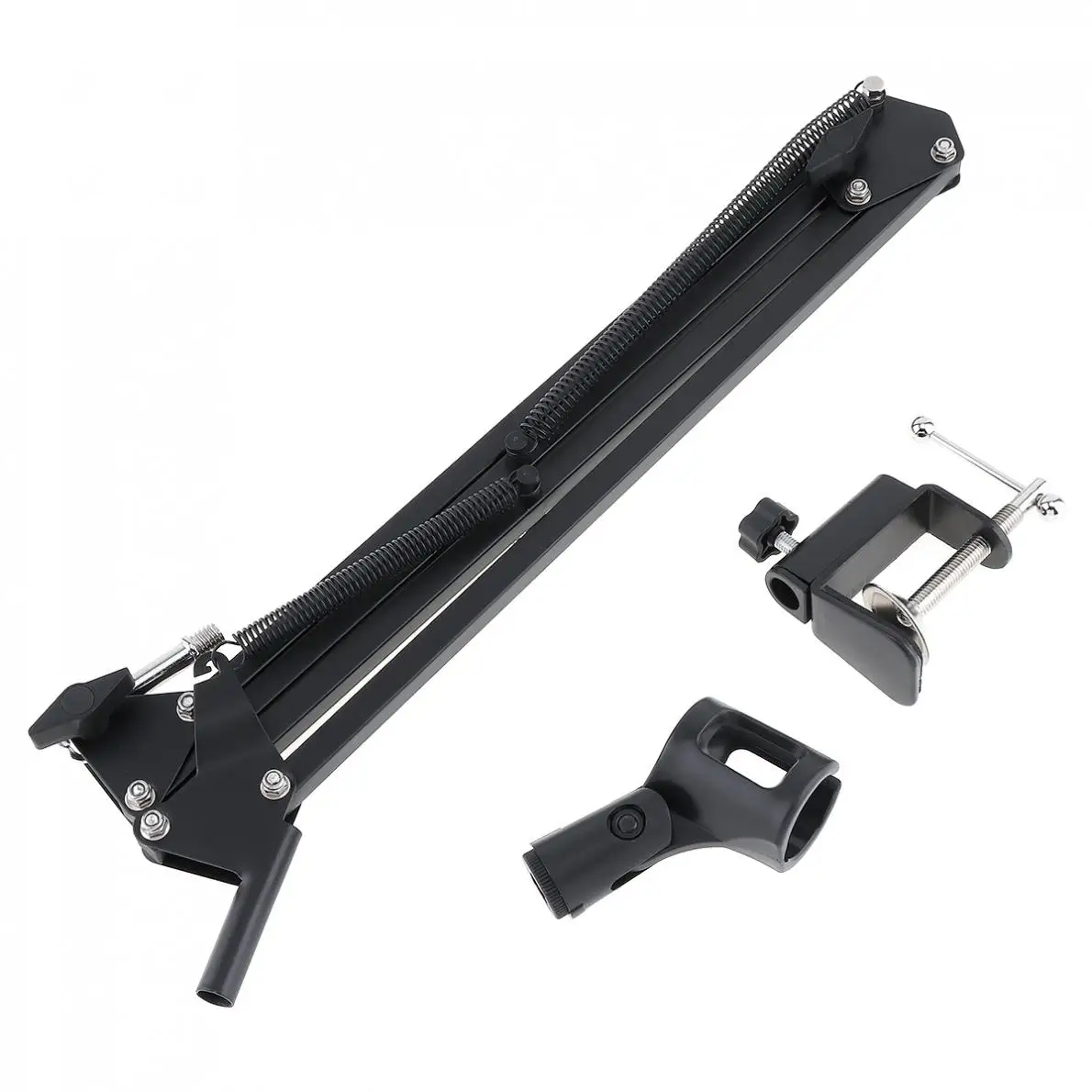 Supporto per clip per microfono con braccio a forbice per microfono NB-35 nero con morsetto base in lega da tavolo adatto per KTV Studio di alta qualità