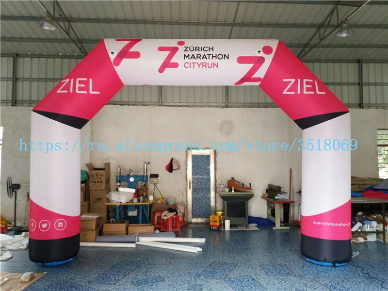 

Sell cheap 5.6/3.8m high quality outdoor commercial campaign Oxford cloth inflatable arch with built-in fan