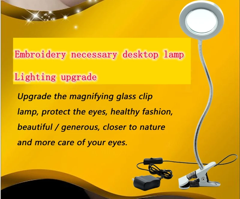 Lip Eyebrow Tattooing Makeup Equipment 7W table lamp USB plug lamp with magnifying glass