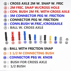 Educational Building Block MOC Technical Pieces Parts Pin Bush Axle Connector Compatible with Lego for Kids Boy Toy 6588 3713