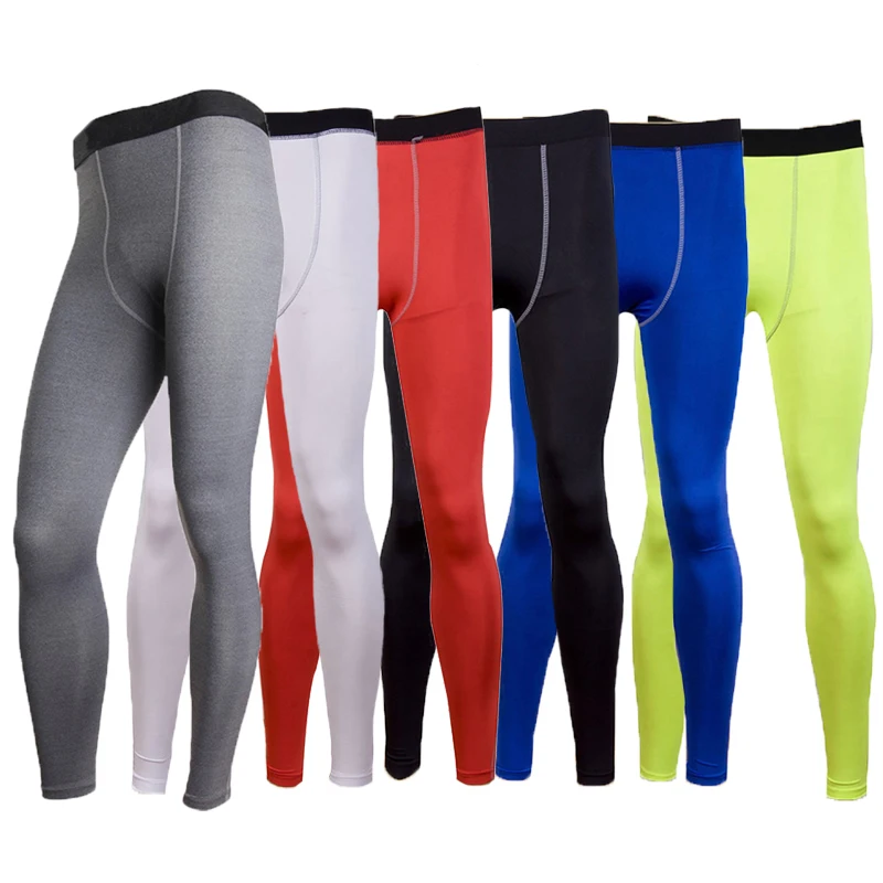 Nam Các Phòng Tập Gym Áo Khô Nhanh Quần Áo Nén Quần Skinny Legging Thời Trang Thun Tập Thể Hình Nam Thể Hình Quần