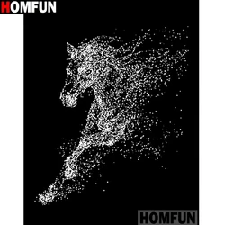 HOMFUN 전체 광장/라운드 드릴 5D DIY 다이아몬드 페인팅 