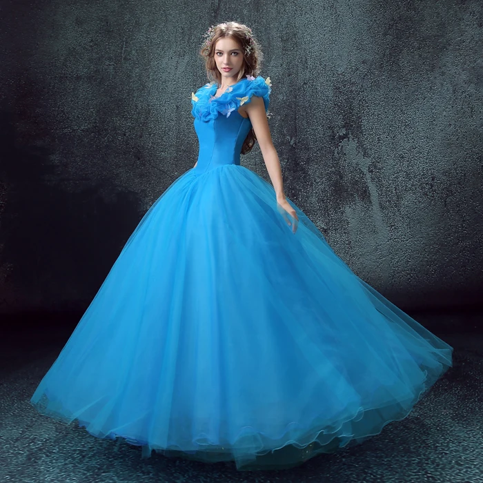 Cinderella สีฟ้า Quinceanera เดรส Vestidos De 15 Anos Vestidos De Quinceanera Vestido De Debutante ราคาถูก Quinceanera ชุด