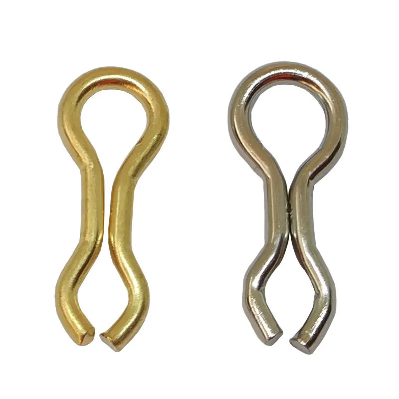 INFOF 500/1000 pezzi girevoli pesca Sinker occhielli S/M/L filo di ottone pesca alla carpa girevoli Clip scatta pesca Connetor