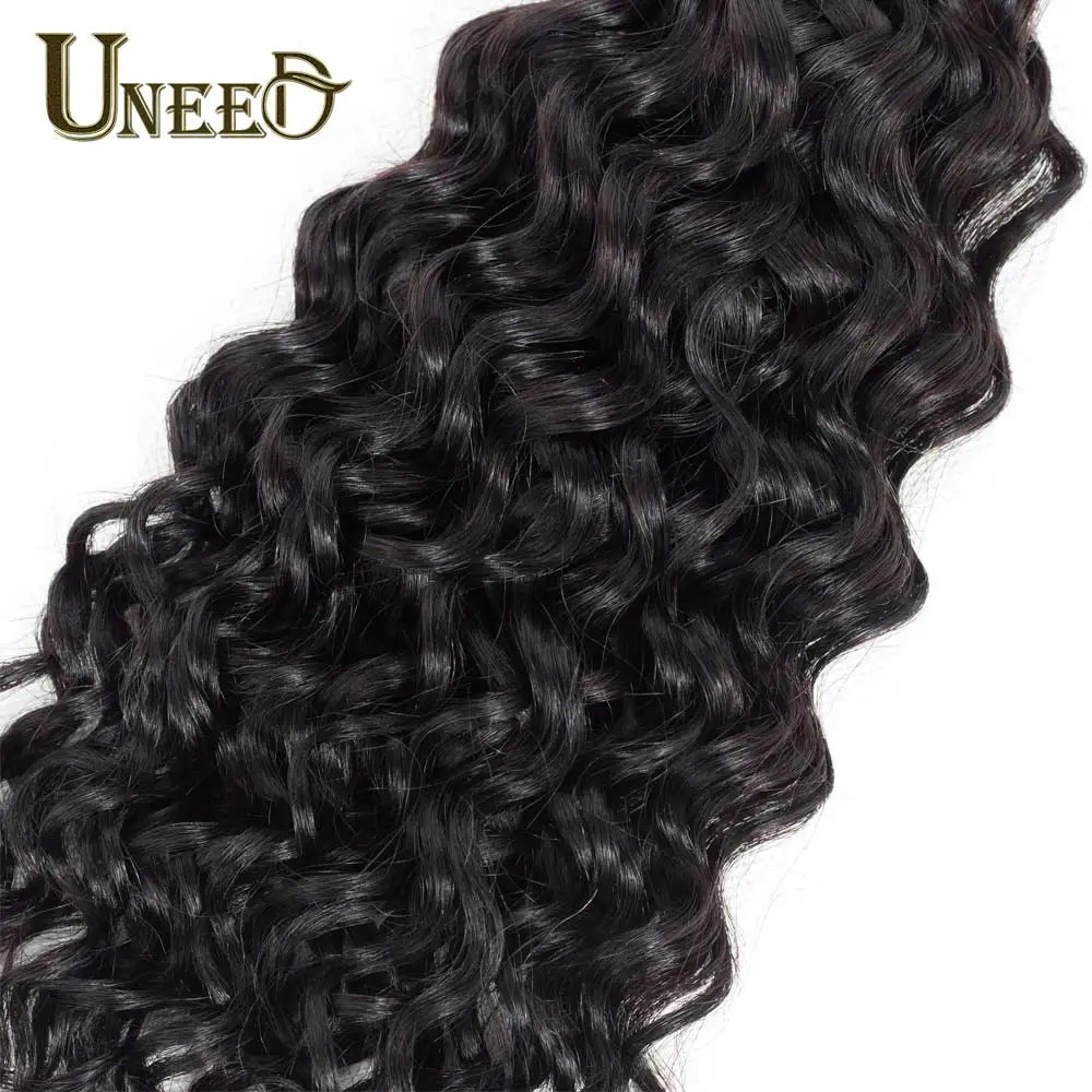 Uneed Hair Brazilian Water Wave Human Hair Bundles 8\