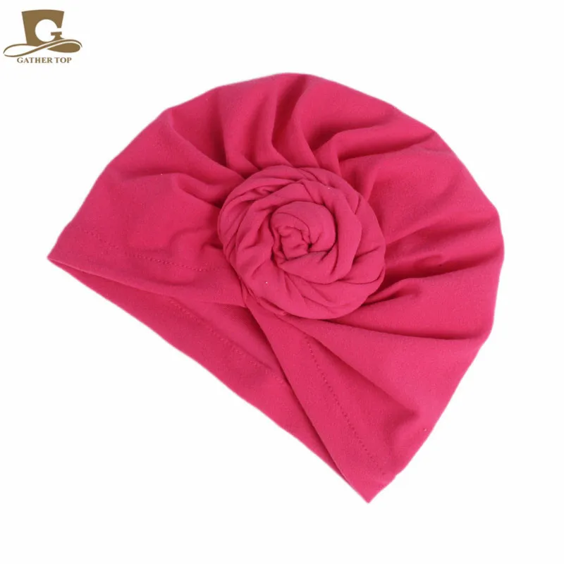 New Women cotton top knotted turban hat bonnet Hijab chemo cap headbands Female Muslim Hat Head Cover Night Cap Hair Accessories