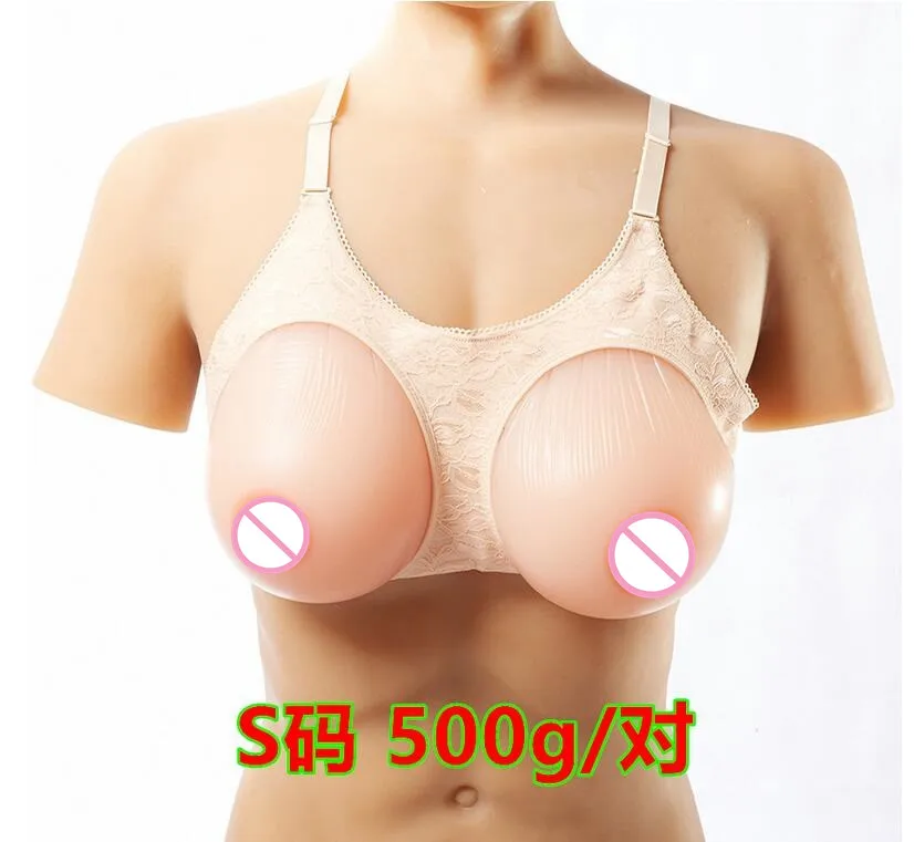 

Silicone Fake False Breast crossdresser silicone breast form silicone breast chest prosthesis 500g B,C,CC Free shippin