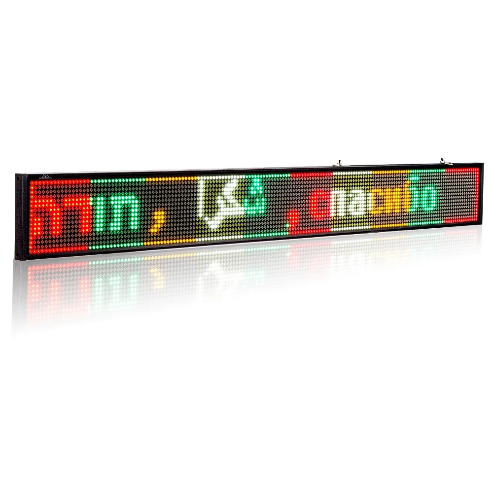 P5 16*160 SMD LED Signs 32" x 3.7" - Storefront Message Board, Programmable Scrolling Display -Perfect solution for advertising