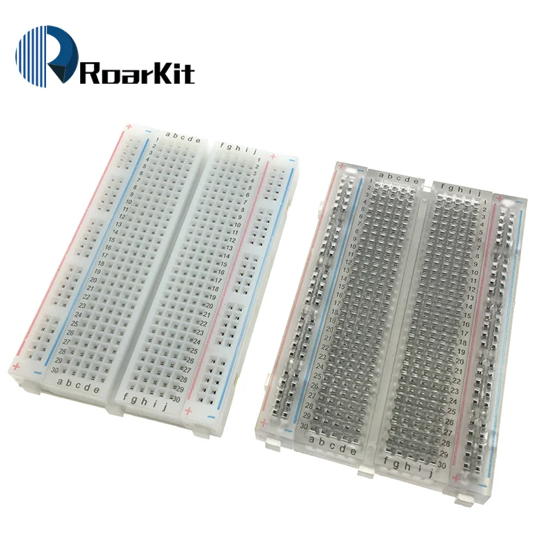 400 Tie Point Interlocking Solderless mini Breadboard Transparent breadboard for arduino 83X55 mm Crystal Breadboard