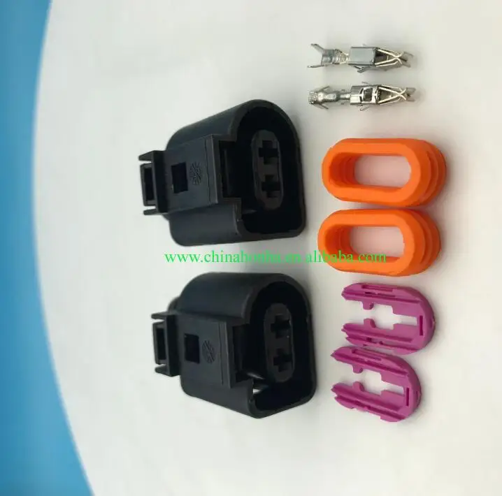 

Free shipping 10/50 pcs 2 Pin 3.5mm Sealed Female JPT PLUG automotive wire connector 1J0973722 1J0 973 722