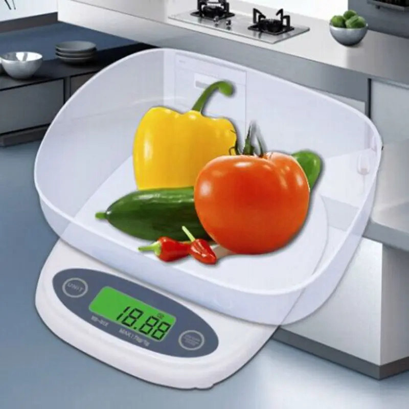 7kg/1g Portable Digital Kitchen Scale LCD Electronic Diet Food Cooking Postal Bench Scales Weight Balance Max 7KG With RetailBox