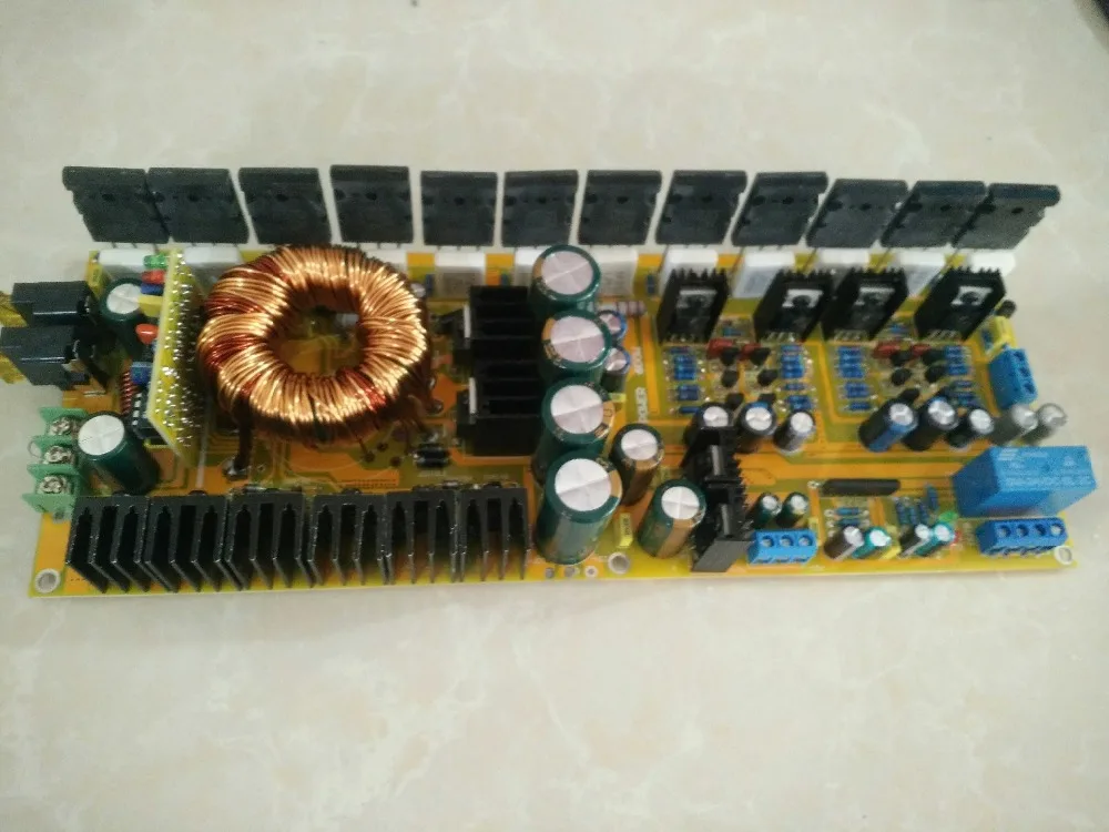 

DC12V high power 2*300W stereo Japanese original 5200 / 1943 TTC5200 TTA1943 Pure post stage amplifier board