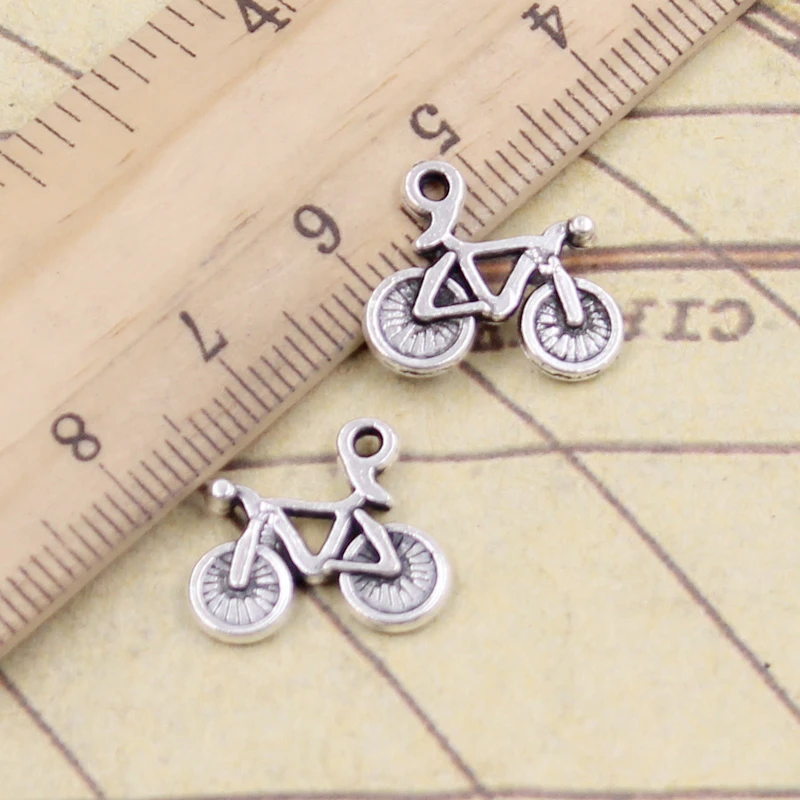 20 sztuk Charms rower 15x16mm tybetański brąz srebrny kolor wisiorki antyczny tworzenia biżuterii DIY Handmade Craft wisiorek