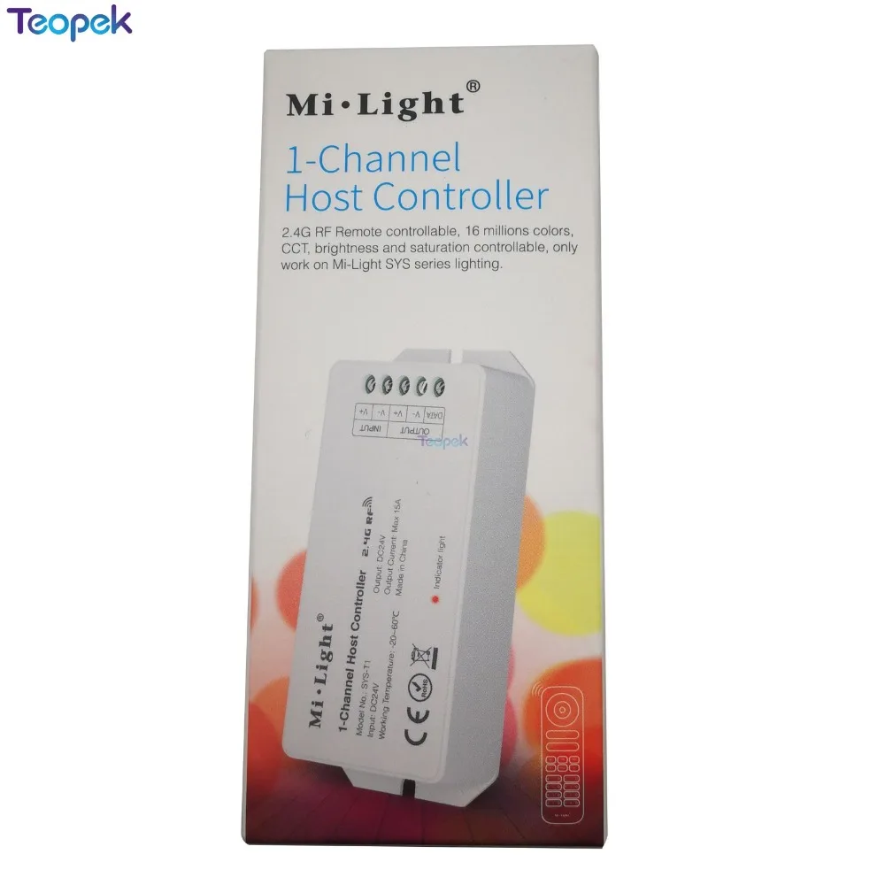 Mi.light SYS-T1 1-Channel Host Controller SYS-T2 1-Channel Signal Power Amplifier DC24V 15A Amplify Power