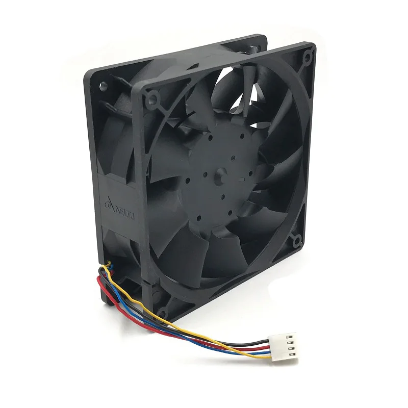 Ventilador de alta velocidad de 120 mm para ventilador Delta TFC1212DE 12038 12V 3.9A PWM |   Refrigeración de minero ASIC de 250 CFM, rodamiento de bolas doble de 5500 RPM