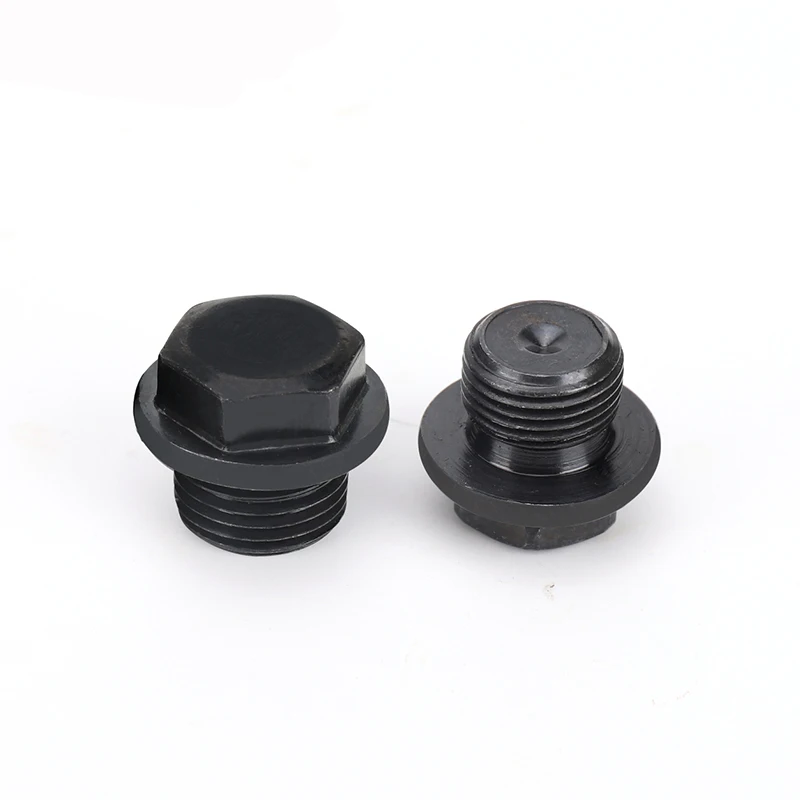 M8 M10 M12 M14 M16 M18 M20 M22 M24 Metric Male Carbon Steel End Plug With Flange Hex Head Hydraulic