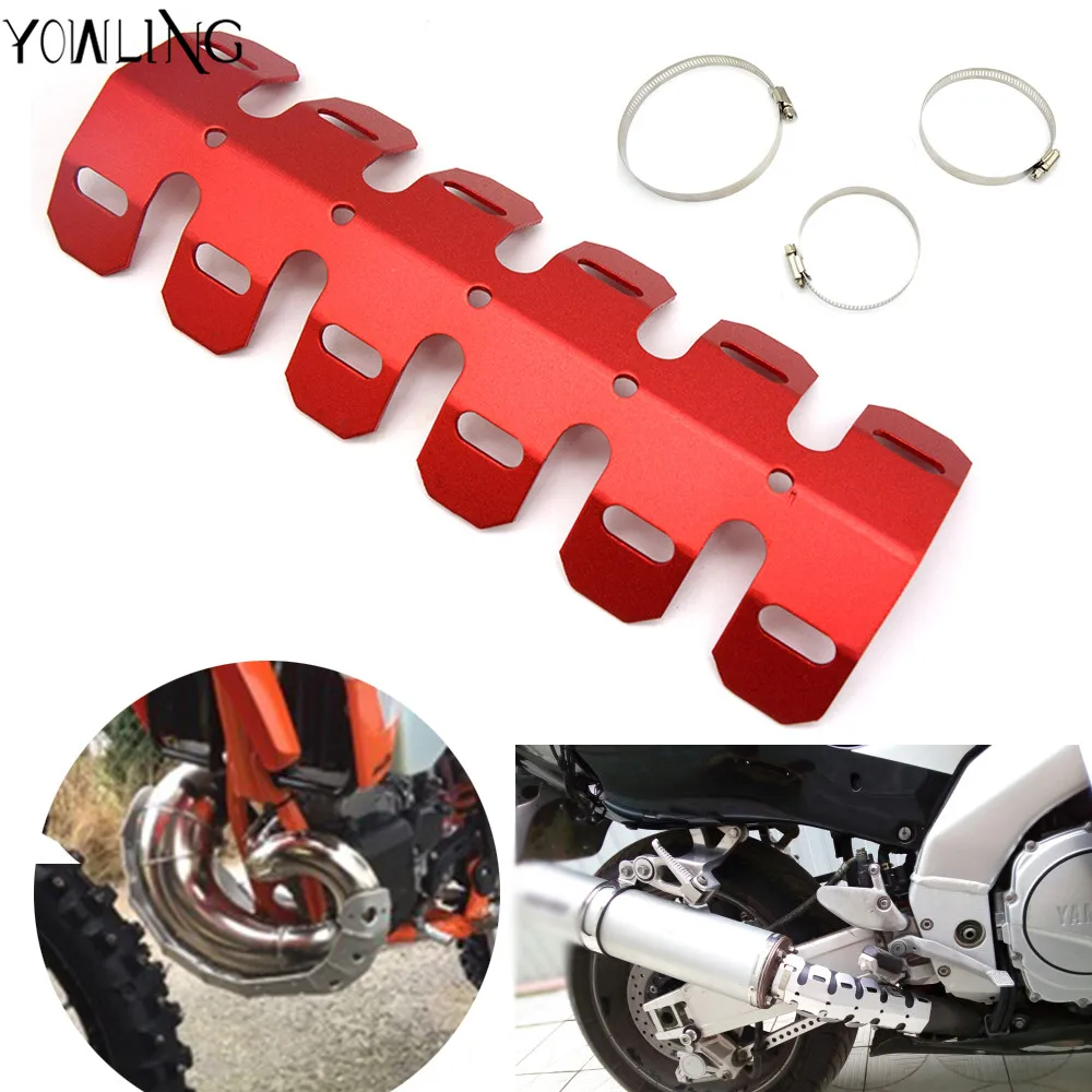 

Off-road Exhaust Muffler Pipe Guard Protector Heat Shield For HONDA CRF250M CRF250R CRF250X CRF450R CRF450X CRF50F