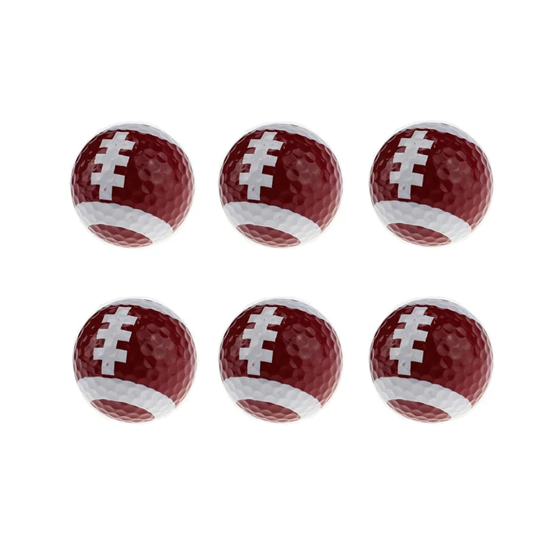 CRESTGOLF 6pcs Per Pack Novelty Sports Practice Golf Balls Ballen Two Layer Golf Pelotas Assorted Golf Ball Driving Range Ball