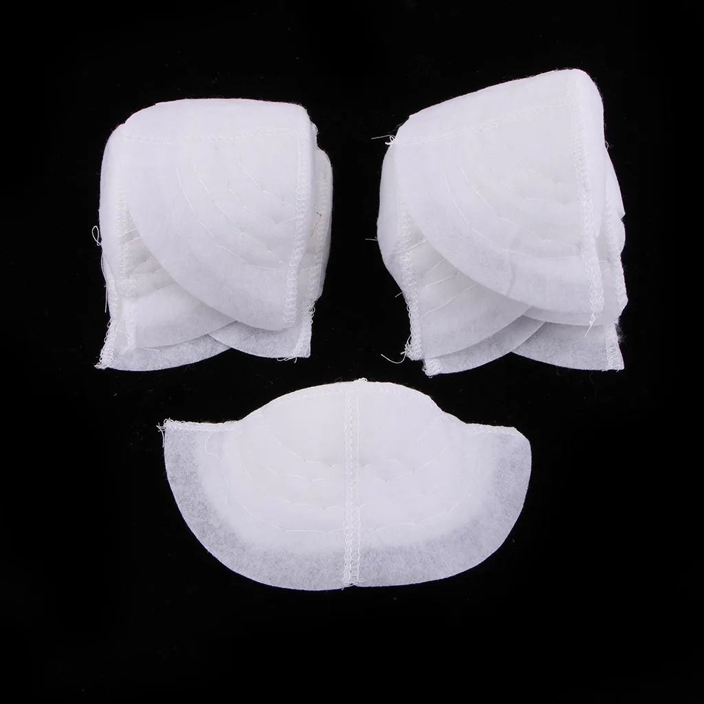 5 Pairs White Cotton Shoulder Pads insert Suits Sew in for Women Men