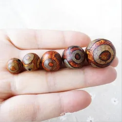 5pcs Tibetan Dzi Beads Natural Stone Buddhism Tortoise Shell Loose Spacer Bead ball 6/8/10/12/14mm Beads for DIY Jewelry Making